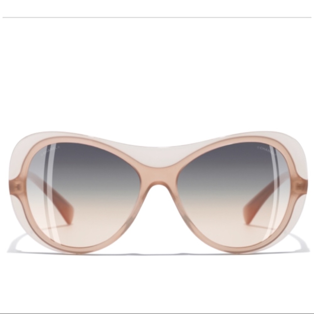 ❌TRADED❌Authentic 💕CHANEL BEIGE OVAL Sunglasses - Picture 8 of 8